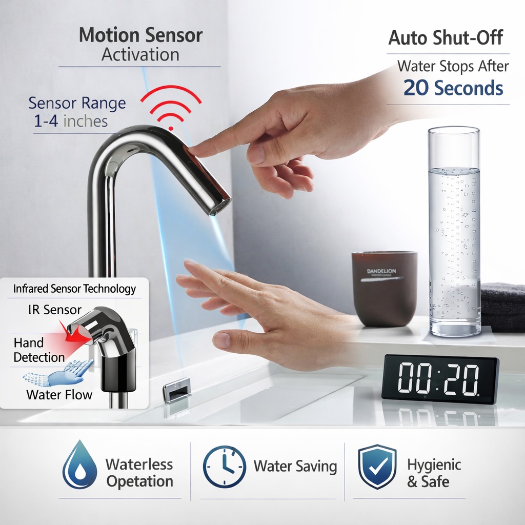 FontanaTouchlessFaucets commercial touchless faucet and soap dispenser installation